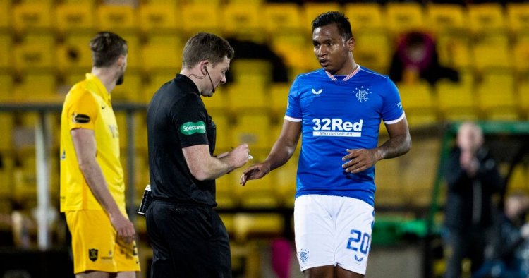 Steven Gerrard sent off as Rangers boss left fizzing at Alfredo Morelos call