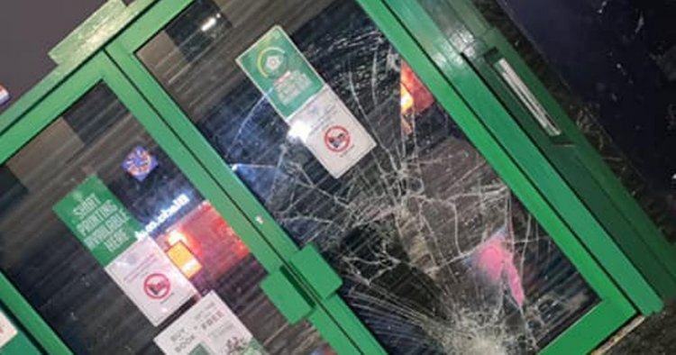 Celtic shop vandalised amid chaotic scenes in Glasgow following Rangers win