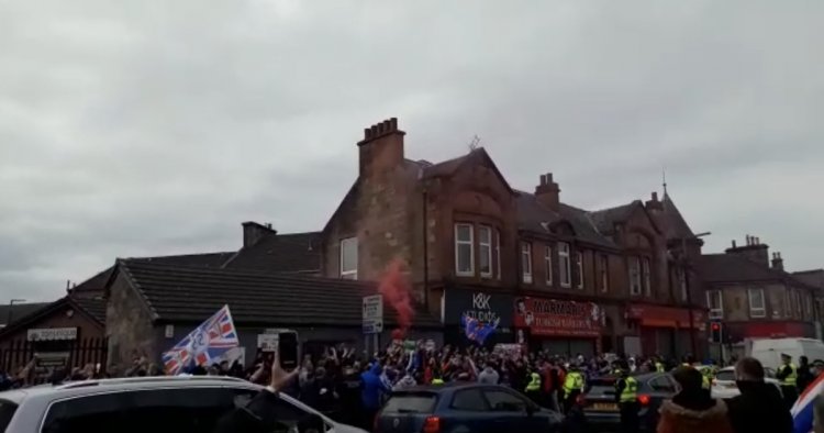 Police Scotland confirm no Larkhall arrests as Rangers fans gathered to celebrate title win