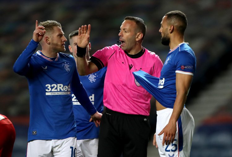 Rangers 0-2 Slavia Prague (1-3 aggregate): Kemar Roofe and Leon Balogun see red as Steven Gerrard's men crash out
