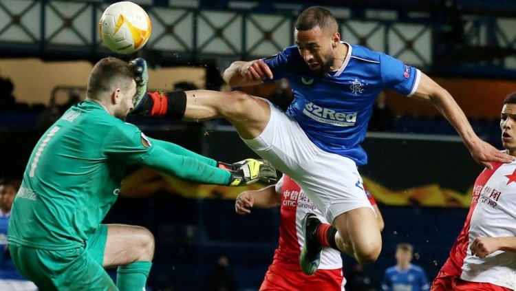 Nine-man Rangers exit Europe League amid Kemar Roofe's shocking challenge on Slavia Prague keeper