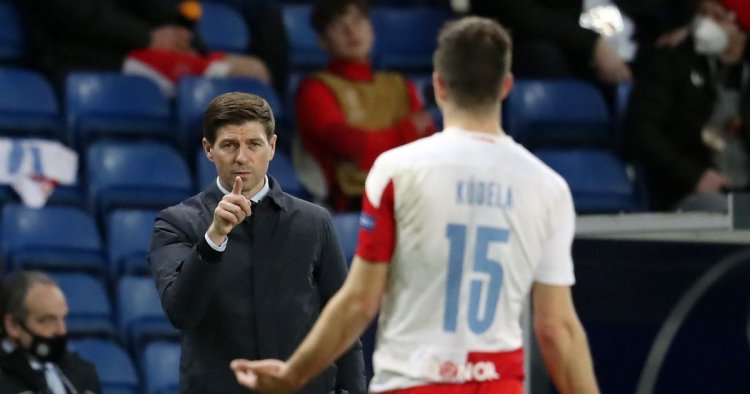 Gerrard accuses Slavia Prague player of racist abuse and makes UEFA demand