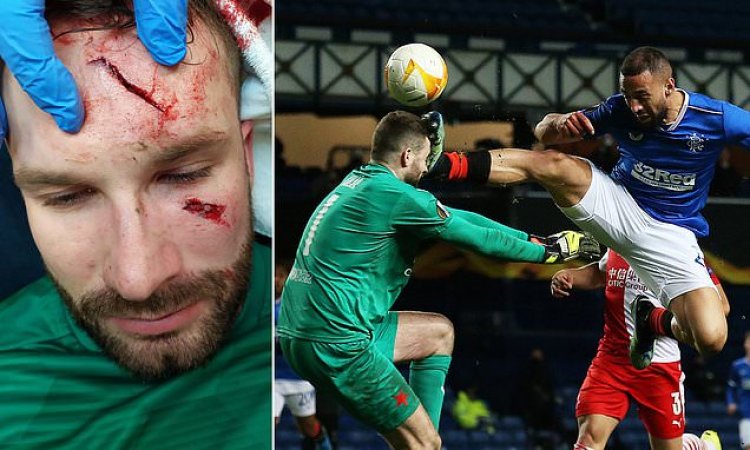 Kolar left with horrific eye cuts after Roofe's 'kung-fu tackle'