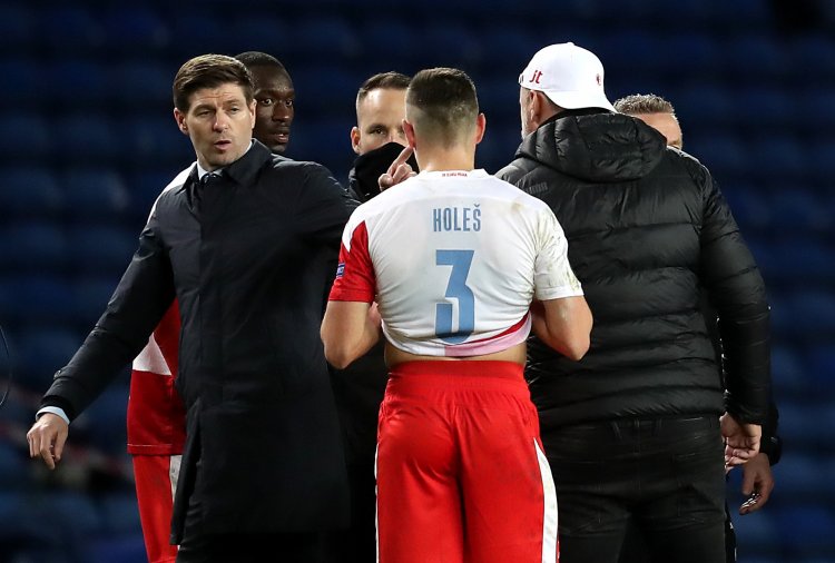 I back him 100 per cent: Angry Steven Gerrard issues message to UEFA over alleged racist abuse of Glen Kamara