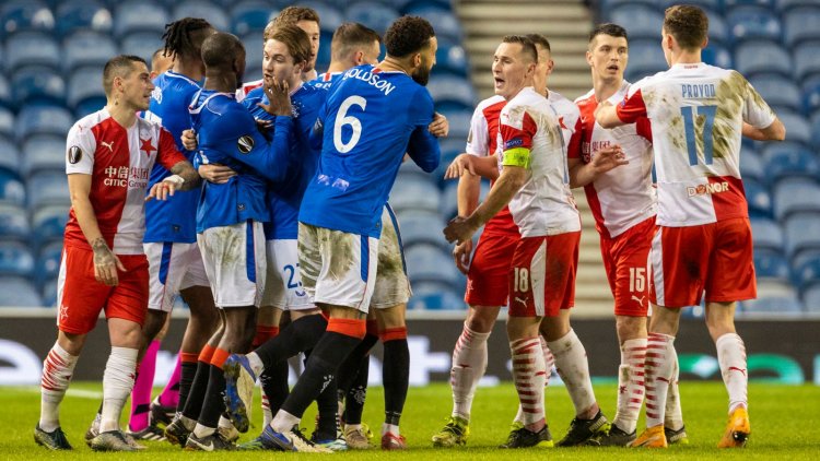 Steven Gerrard says Glen Kamara claims he was racially abused during Rangers' Europa League loss to Slavia Prague