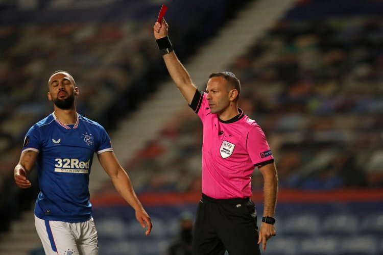 Rangers striker Kemar Roofe receives racist abuse following Slavia Prague red card