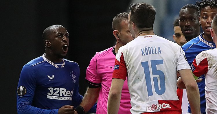 Gerrard accuses Slavia Prague player of racially abusing Rangers' Glen Kamara