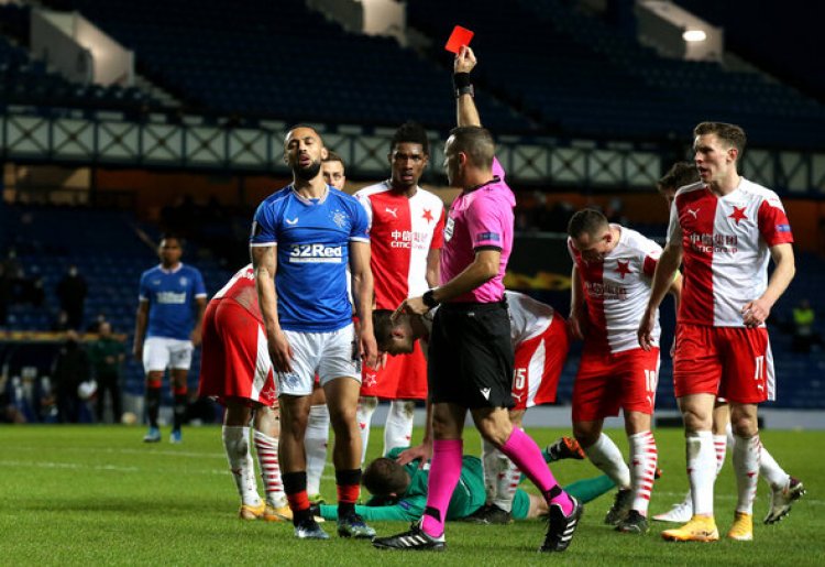 Rangers news: McCall hits out at Roofe over red card v Slavia Prague