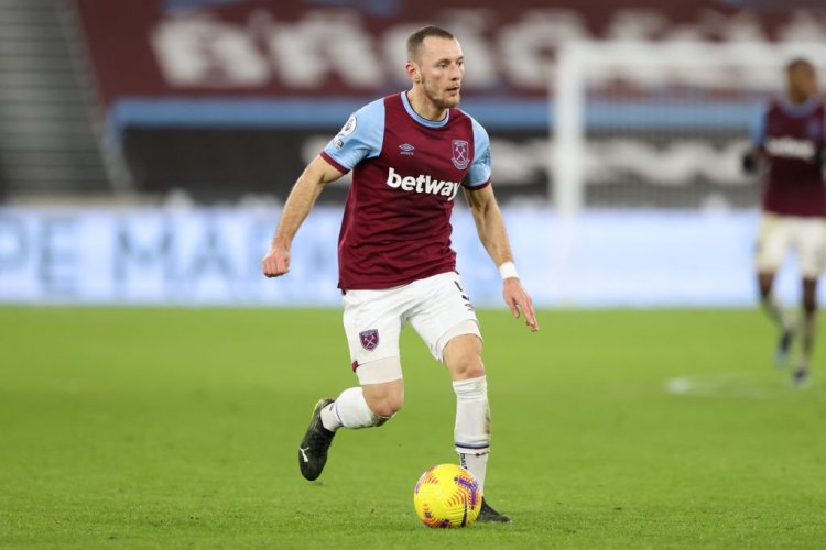 West Ham player reacts after his old club beat Rangers at Ibrox