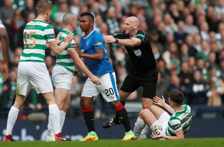 Brown broken by Gers as he scuttles off from Old Firm