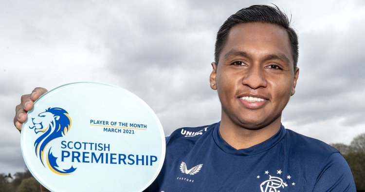 Alfredo Morelos earns Rangers award as Ibrox star named player of the month