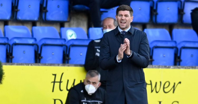 Steven Gerrard admits Rangers were lucky against St Johnstone