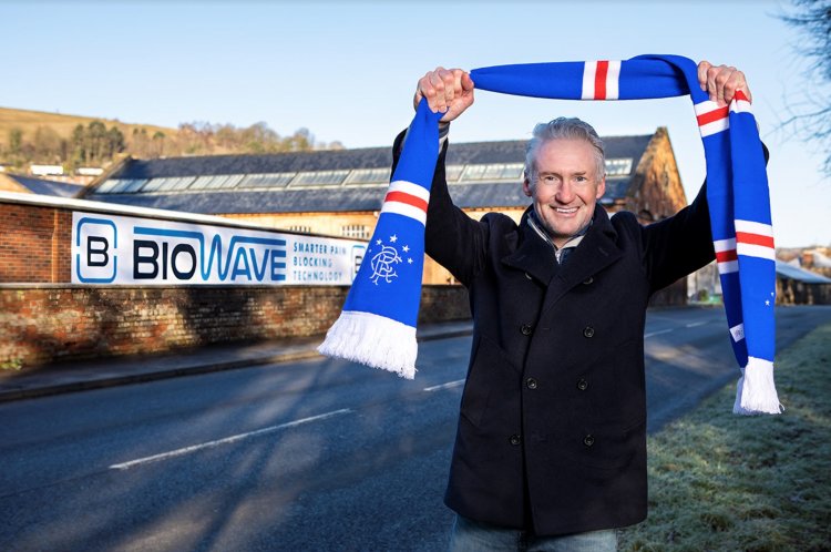 Rangers commercial chief James Bisgrove welcomes new three year sponsorship deal with pain relief firm BioWaveGO