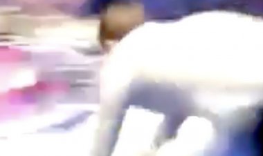 Steven Gerrard in madcap Rangers dressing room celebration