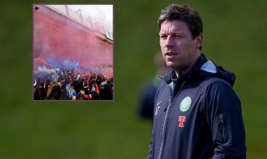 Celtic hero Alan Thompson aims trophy cabinet jibe at Rangers after title win