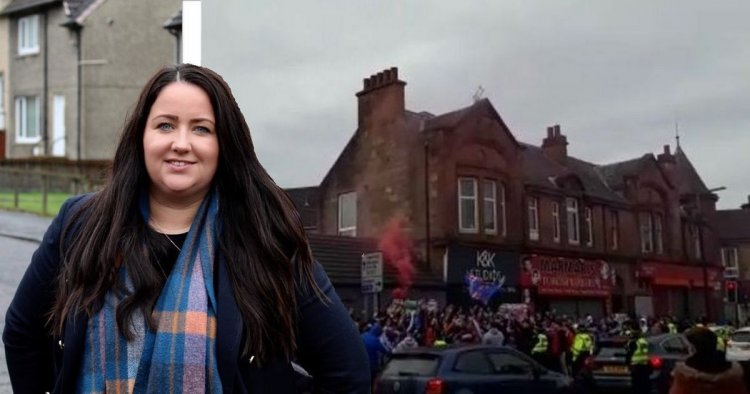 MP hits out at Rangers fans who gathered in Larkhall to celebrate win