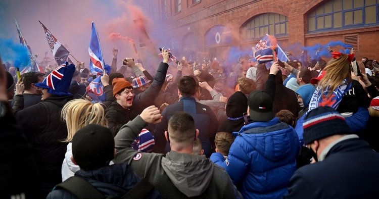 Man arrested after 'performing sex act on himself' during Rangers celebrations