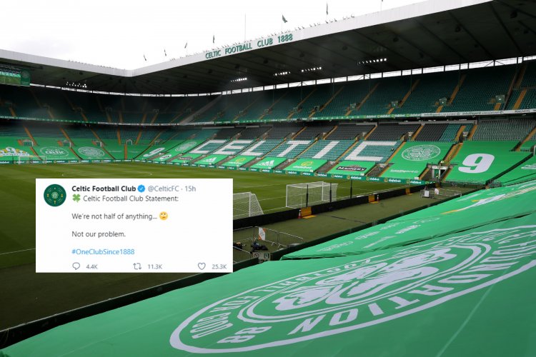 Celtic renewed 'Old Firm' trademark with Rangers days before 'we're not half of anything' tweet