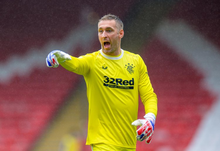 Happy days! Allan McGregor on the last-gasp wonder save that earned Rangers a draw against Slavia Prague