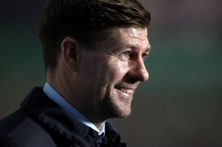 Steven Gerrard aims cheeky pop at Sky Sports reporter: 'Think you can show up after we've won something?'