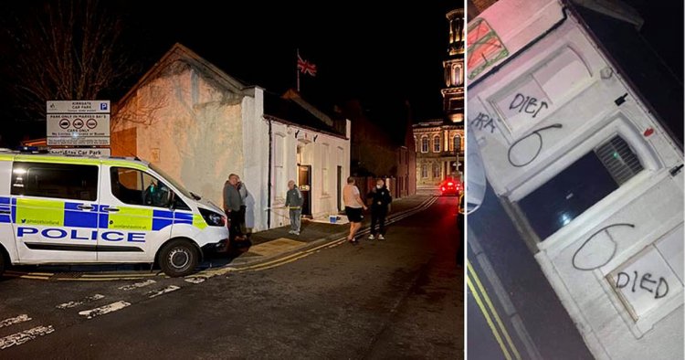 Sick anti-Rangers graffiti on Ayrshire Orange Hall mocks Ibrox disaster victims