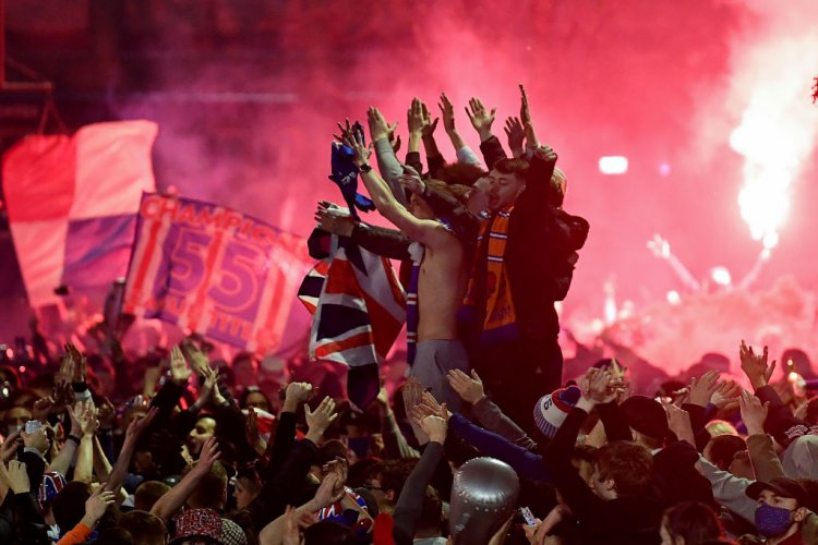 Rangers fans are loving it as Scotland wakes up red, white and blue