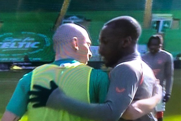 Celtic skipper Scott Brown shows 'solidarity' with Rangers' Glen Kamara in touching moment
