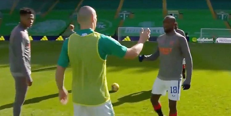 Celtic captain Brown crosses Old Firm divide to show Rangers' Kamara his support