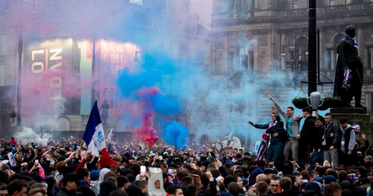 Rangers fans plan George Square title party with trophy day march from Ibrox