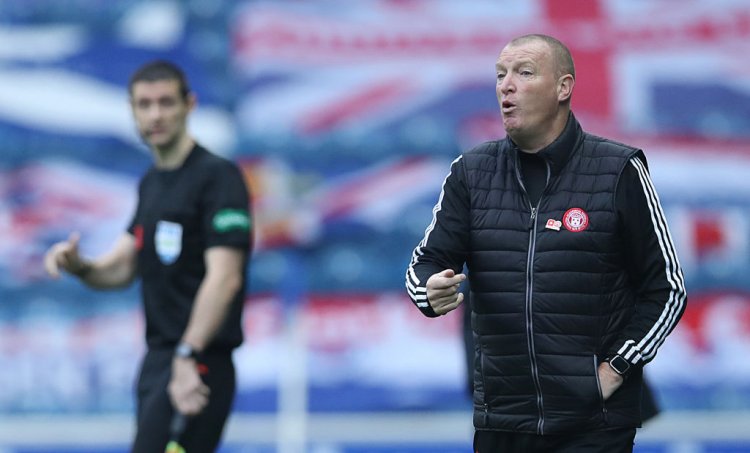 Rangers fans "thank God" as club all but relegated from Premiership