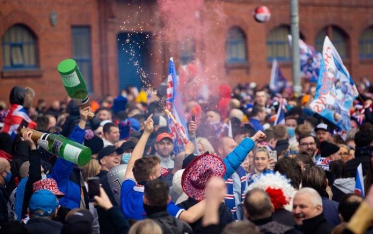 Rangers urge fans to celebrate 55th league title 'within your own community' with reminder of government guidance to 'respect public safety'