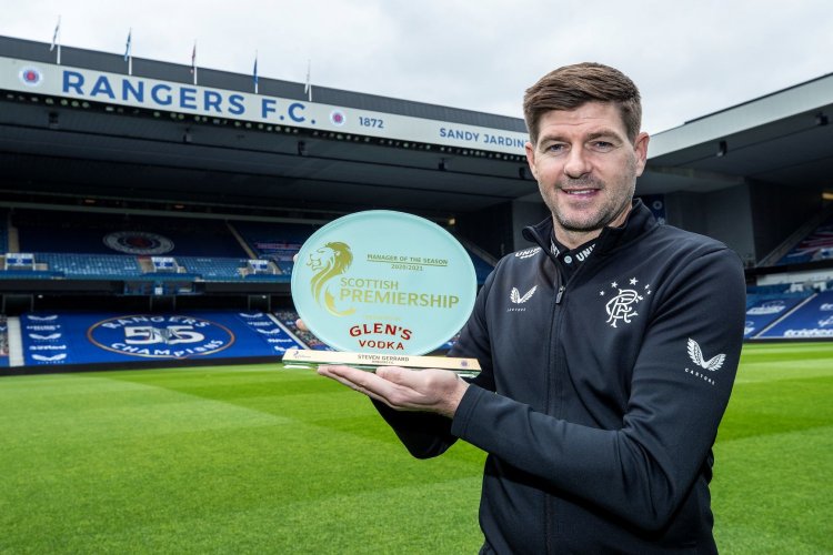 Rangers boss Steven Gerrard named Premiership Manager of the Year