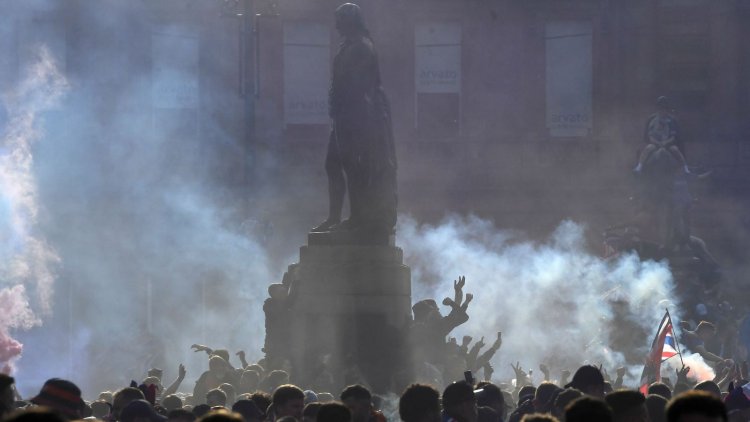 Police Scotland warn of 'many more' arrests over disorder during Rangers fans' celebrations