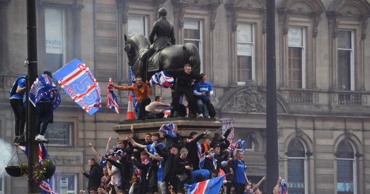 Rangers fans slammed by political leaders over 'thuggish behaviour' in Glasgow