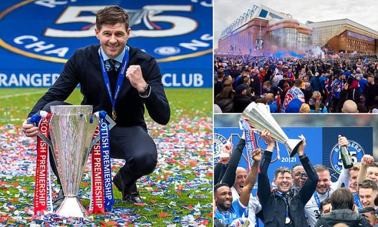 ON THE ROAD: A legend in Liverpool, now Gerrard is a GOD in Glasgow