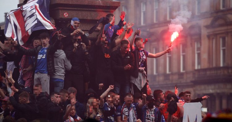 Rangers cop vows “you will be arrested” as team probes George Square chaos
