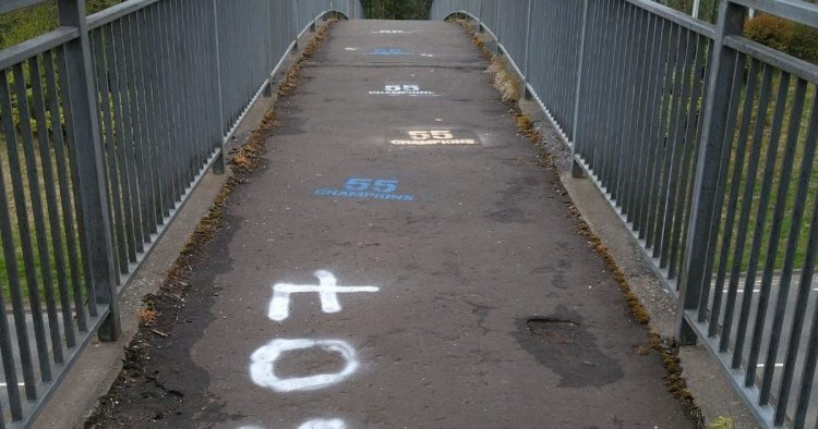 Clean-up underway in East Kilbride after Rangers' title win