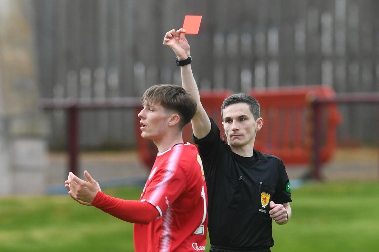 Rangers teen Chris McKee sent off for 'homophobic language' as Brechin lose SPFL status